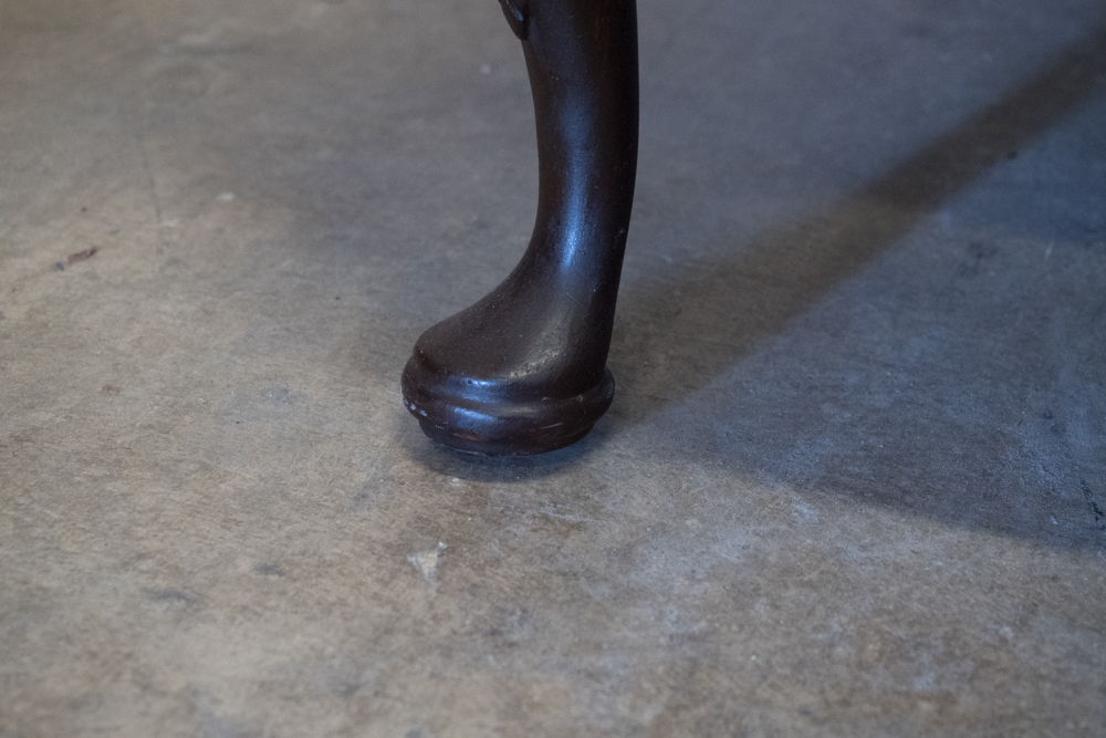 Orange Acanthus Print Wingback Armchair by Waverly