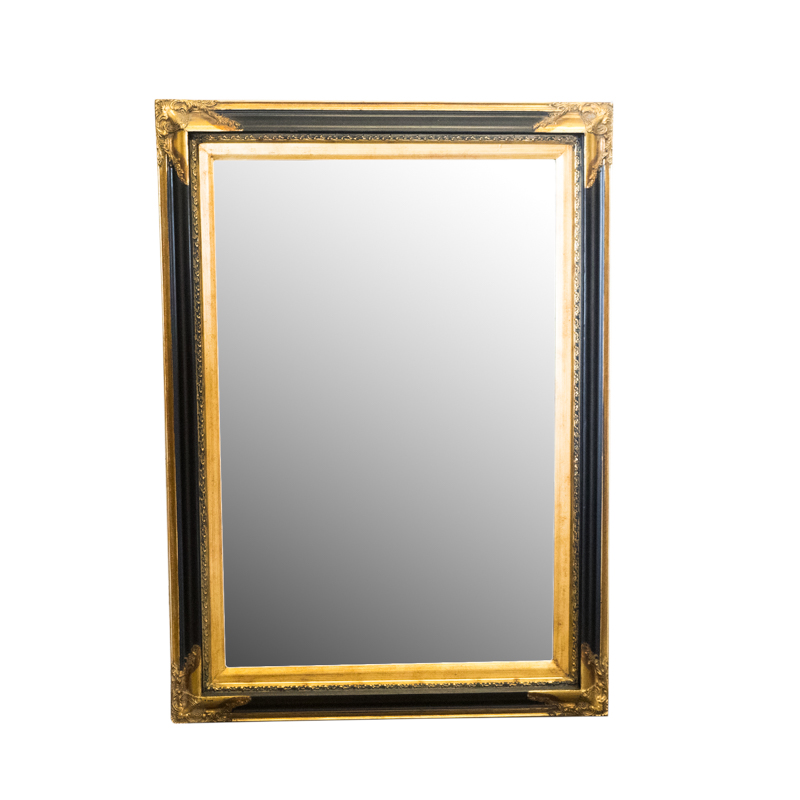 Black and Gold Wall Mirror