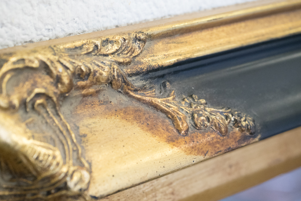 Black and Gold Wall Mirror