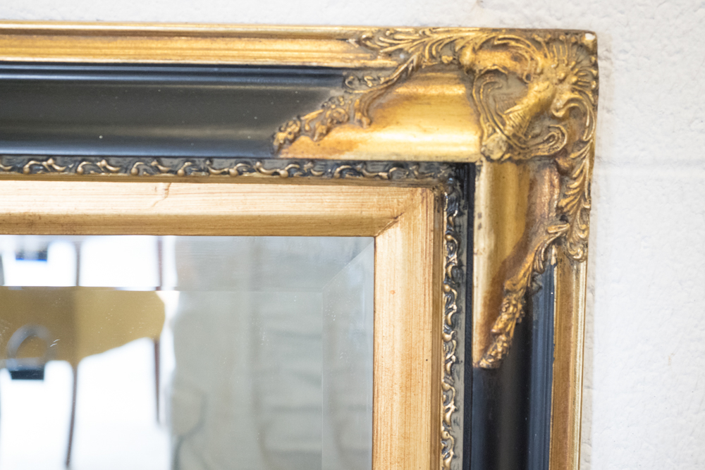 Black and Gold Wall Mirror