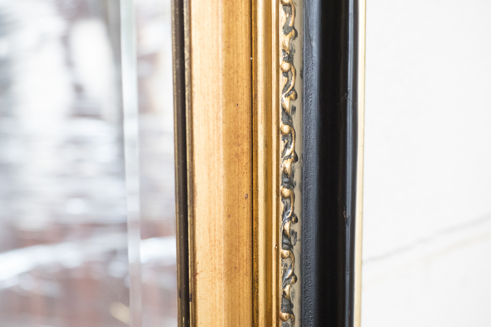 Black and Gold Wall Mirror