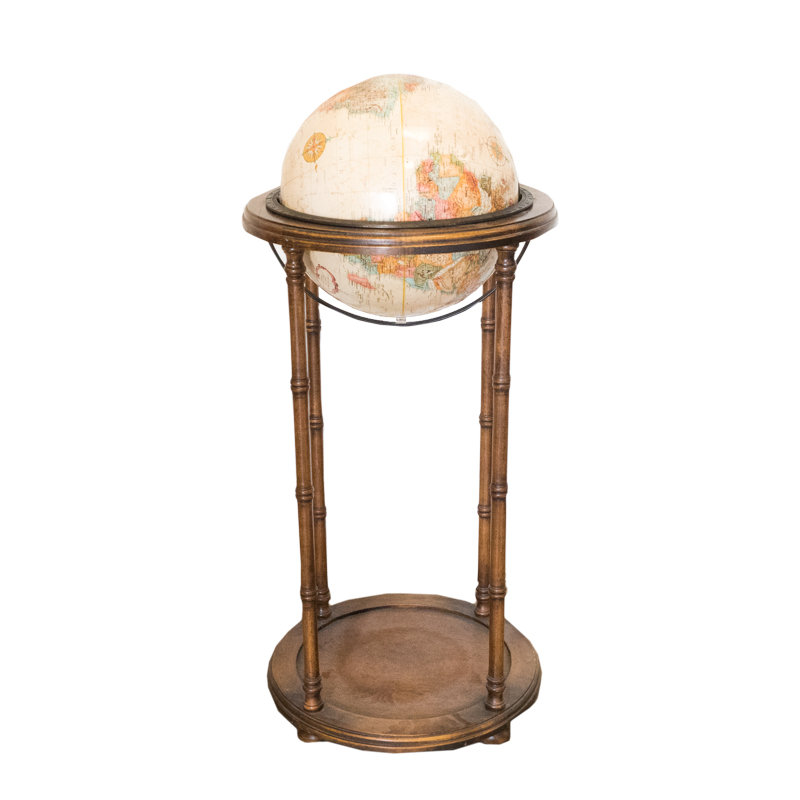 12" Globe on Bamboo Style Stand