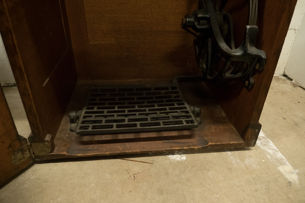 Antique Wheeler & Wilson Treadle Sewing Machine and Cabinet