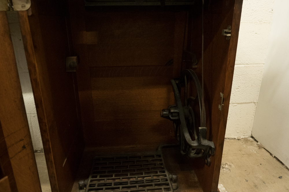 Antique Wheeler & Wilson Treadle Sewing Machine and Cabinet