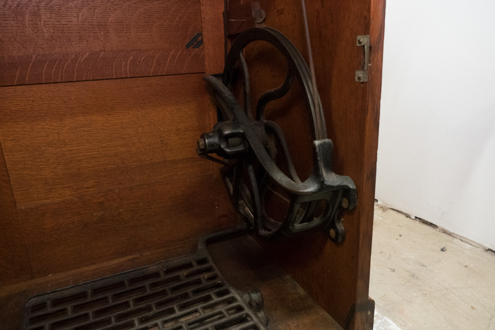 Antique Wheeler & Wilson Treadle Sewing Machine and Cabinet