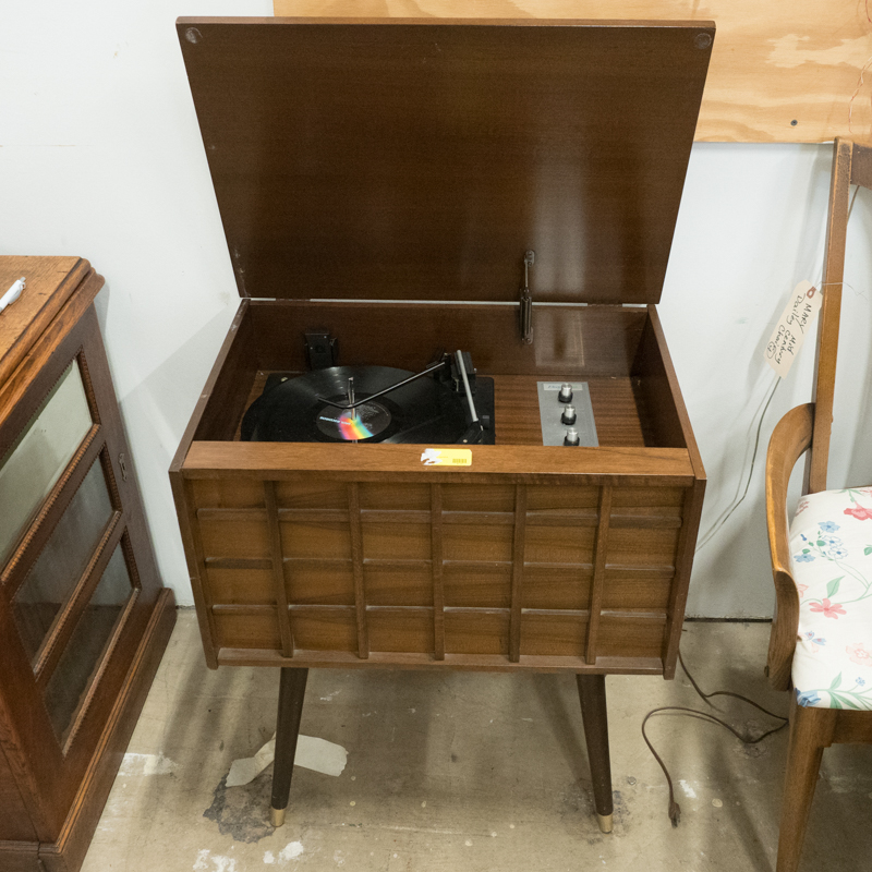 Mid Century Modern Electrophonic Record Player Cabinet
