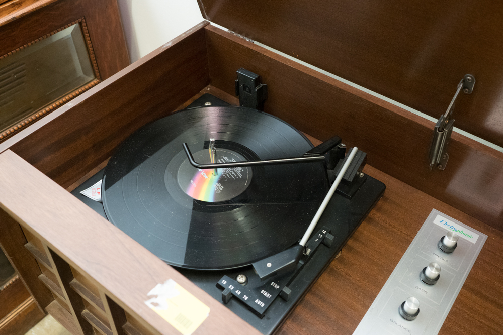 Mid Century Modern Electrophonic Record Player Cabinet