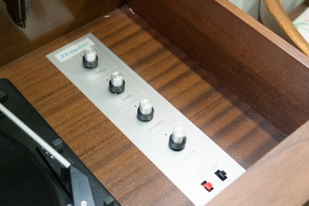 Mid Century Modern Electrophonic Record Player Cabinet