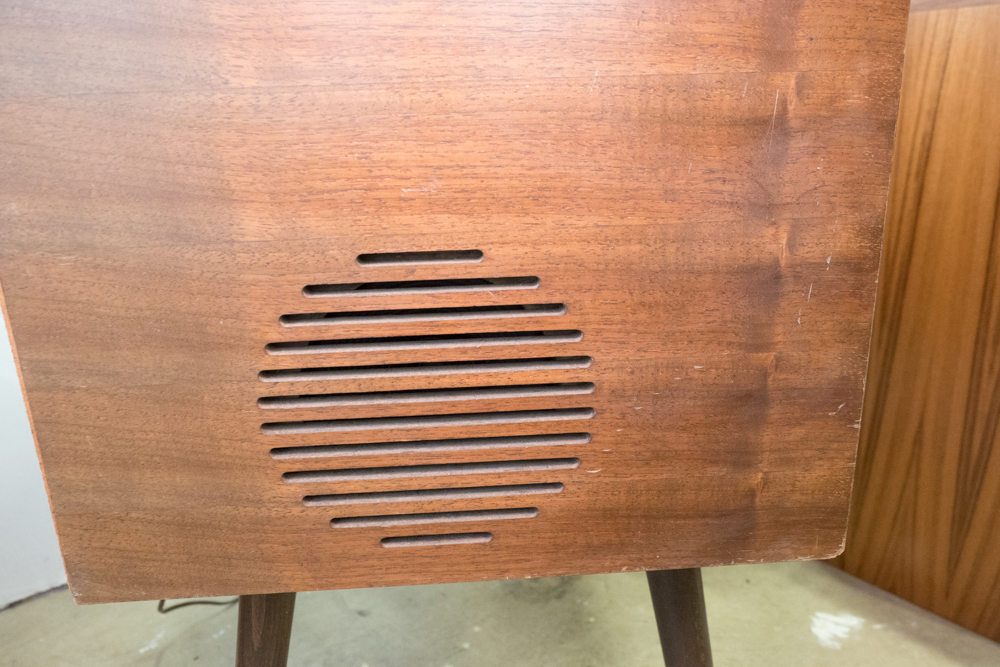 Mid Century Modern Electrophonic Record Player Cabinet