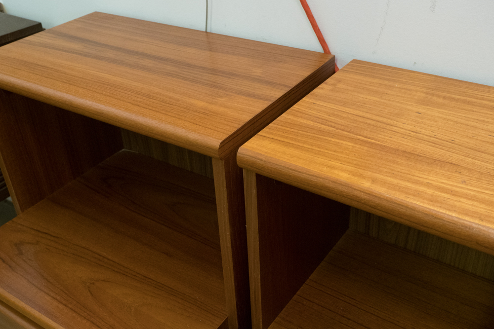 Pair of Teak Nightstands