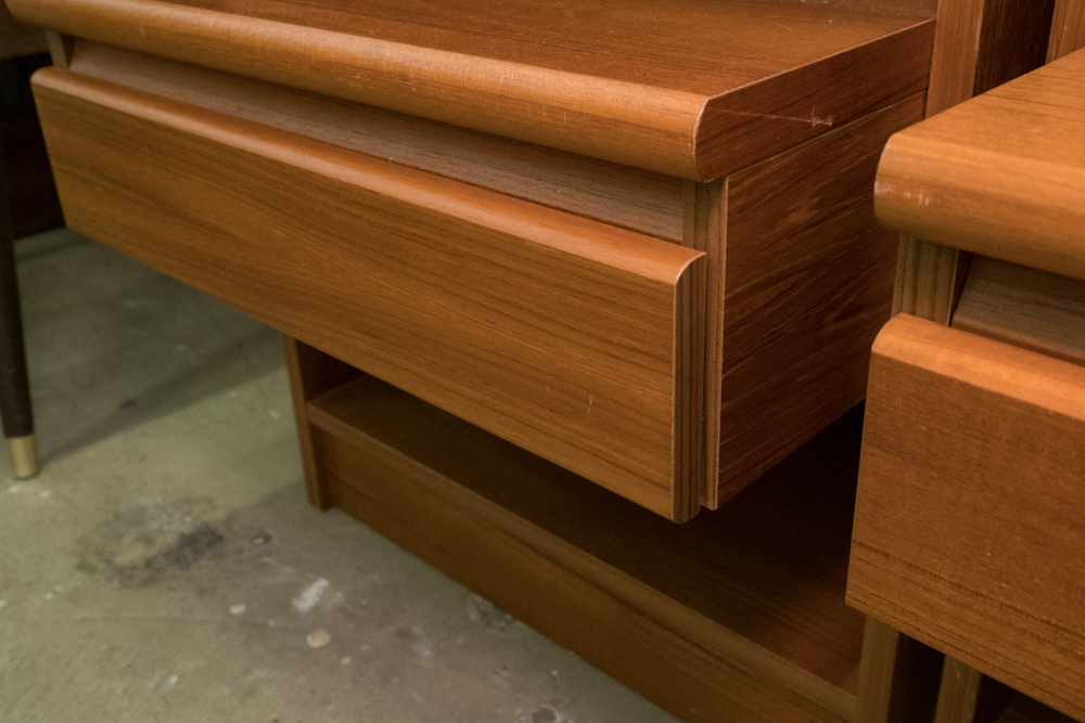Pair of Teak Nightstands