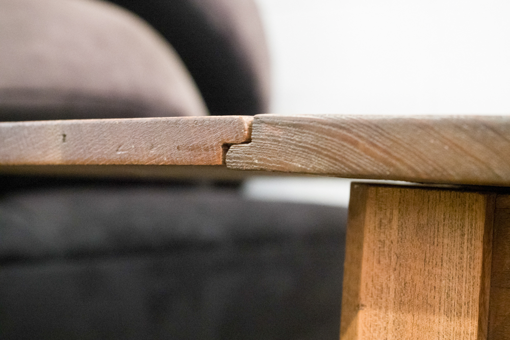 Rustic Oak Dining Table with Drop Leaves