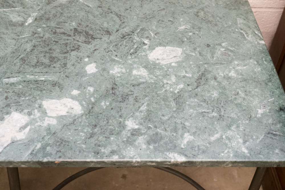 Italian Custom Made Marble Topped Side Tables