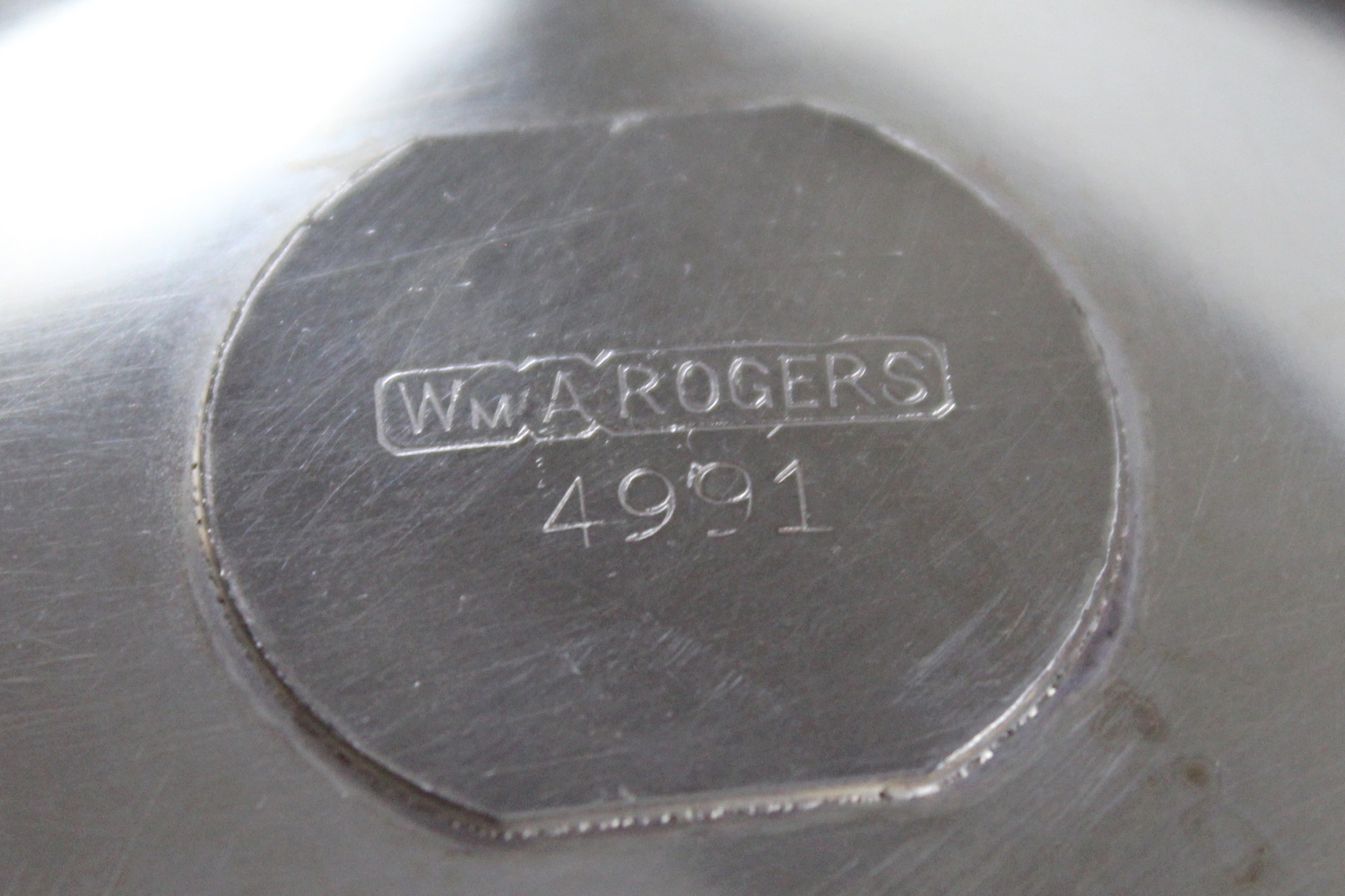 William Rogers Silver Plate Punch Bowl and Serving Tray