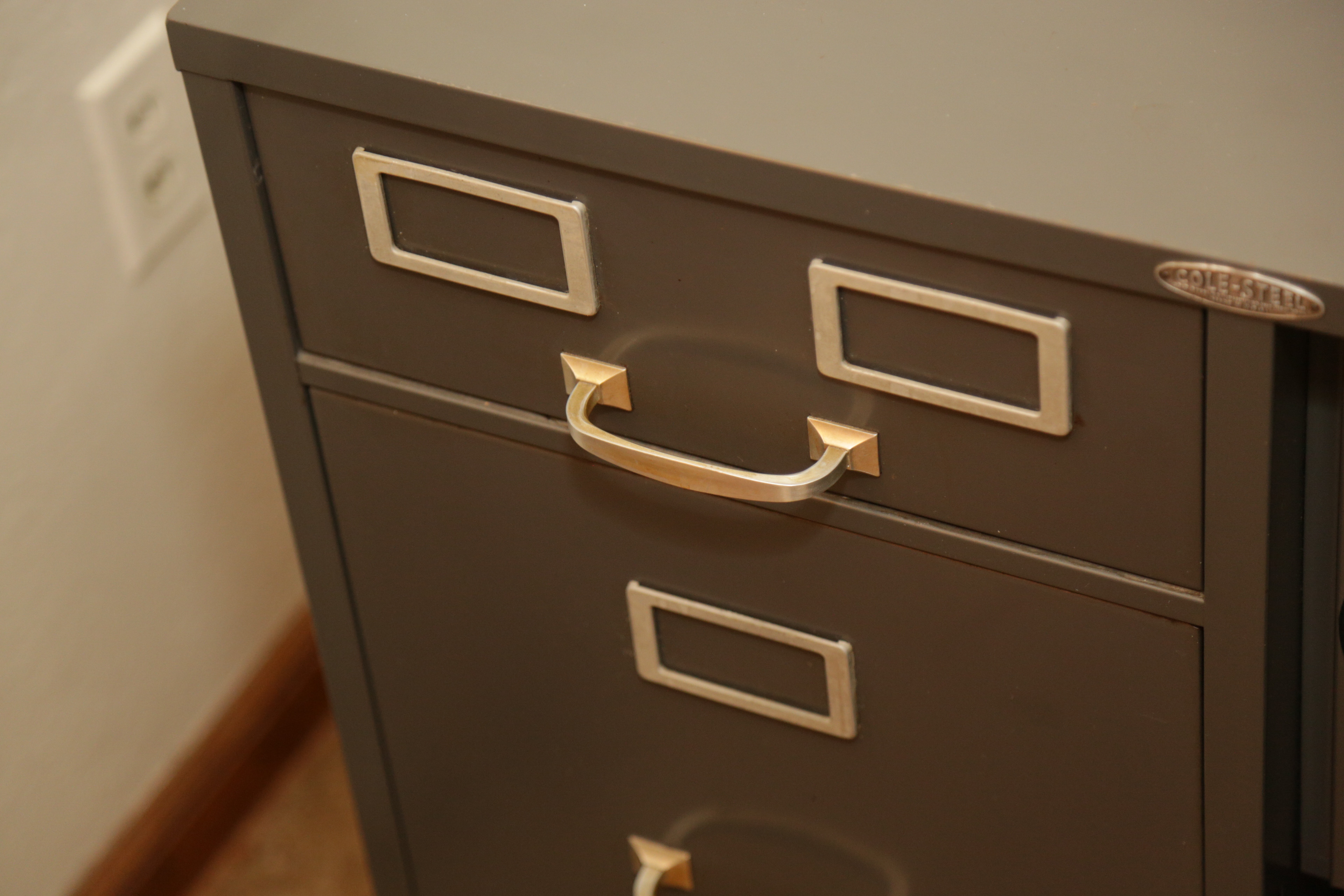 Cole-Steel Metal Filing Cabinet with Safe