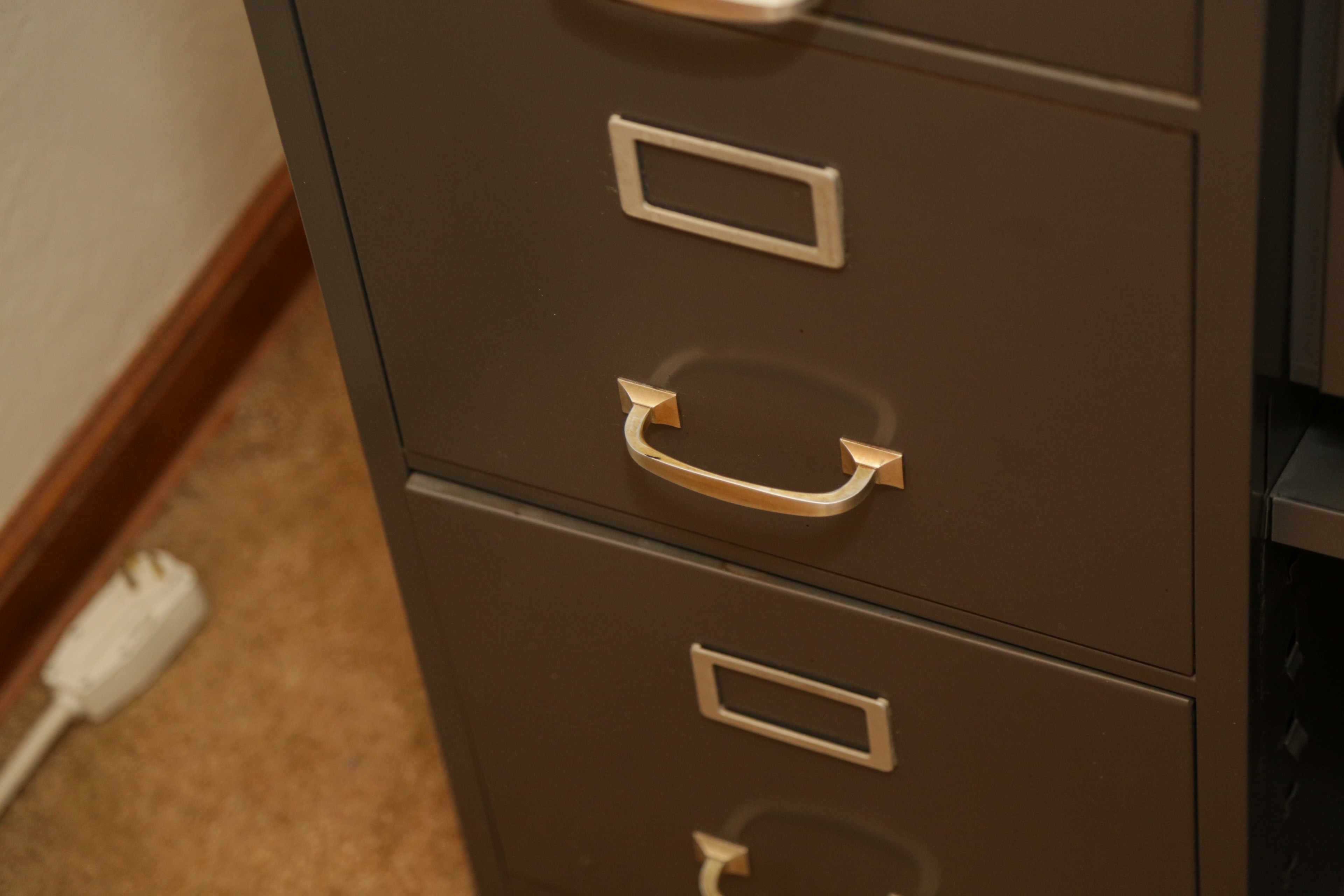 Cole-Steel Metal Filing Cabinet with Safe