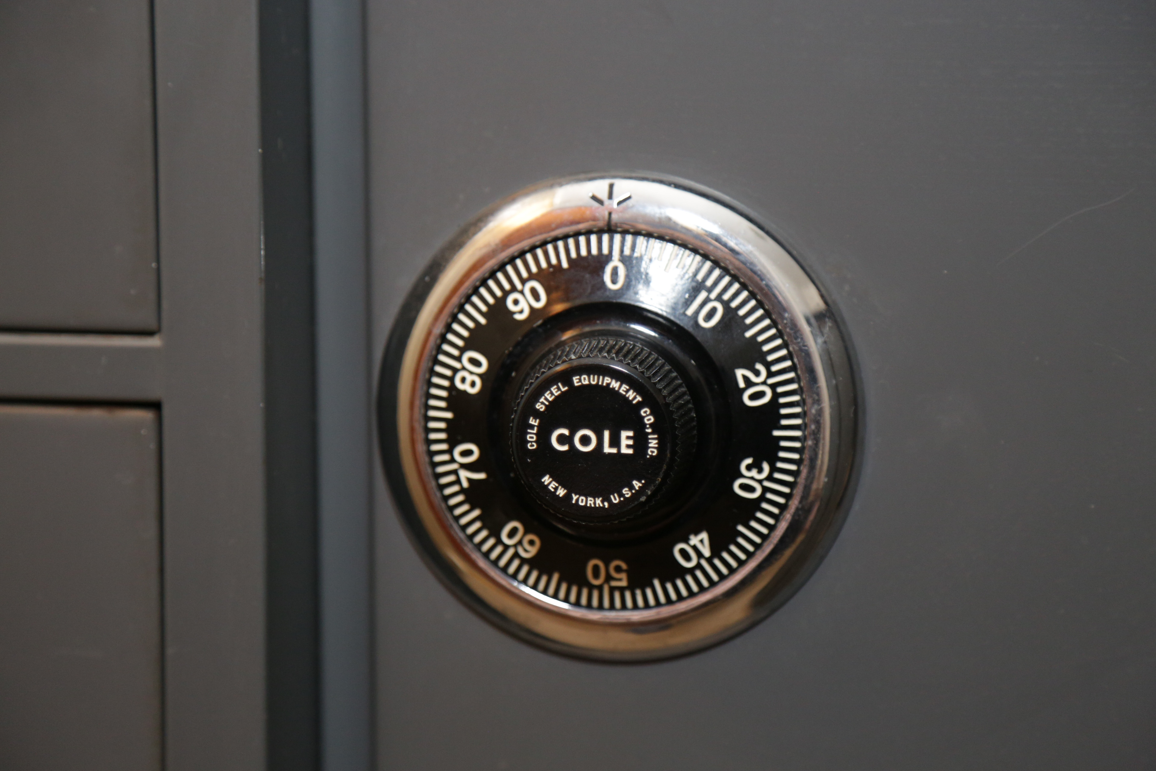 Cole-Steel Metal Filing Cabinet with Safe