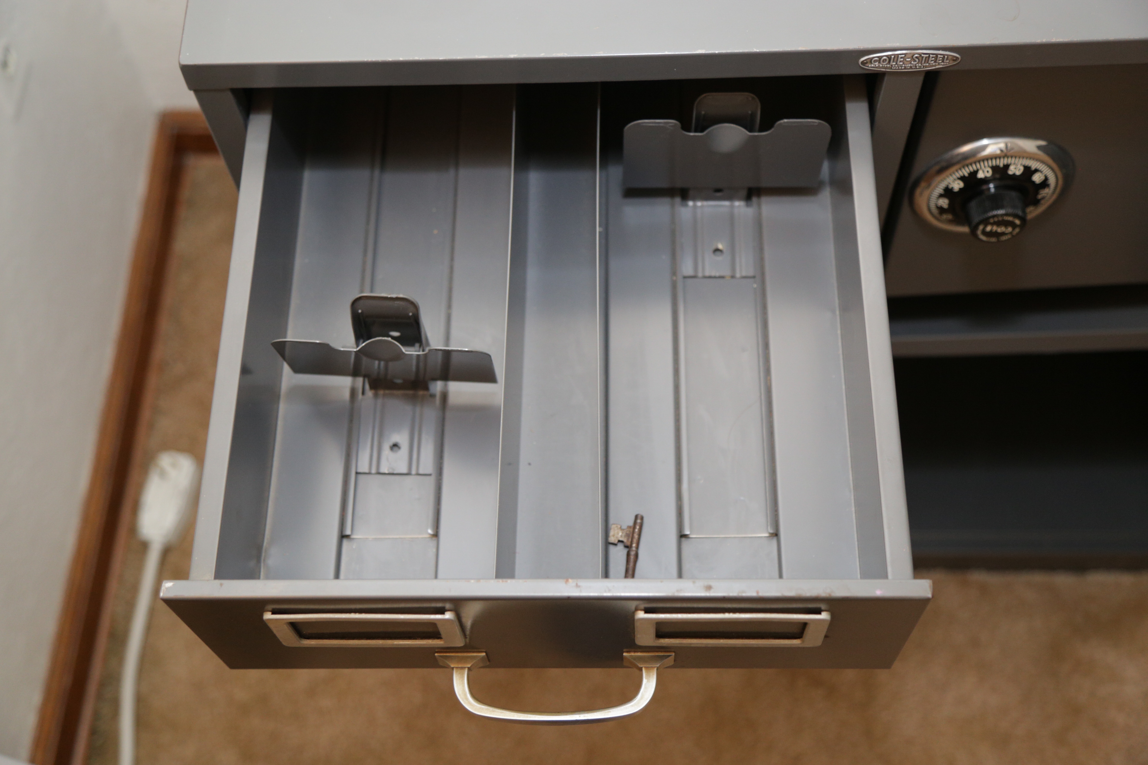 Cole-Steel Metal Filing Cabinet with Safe