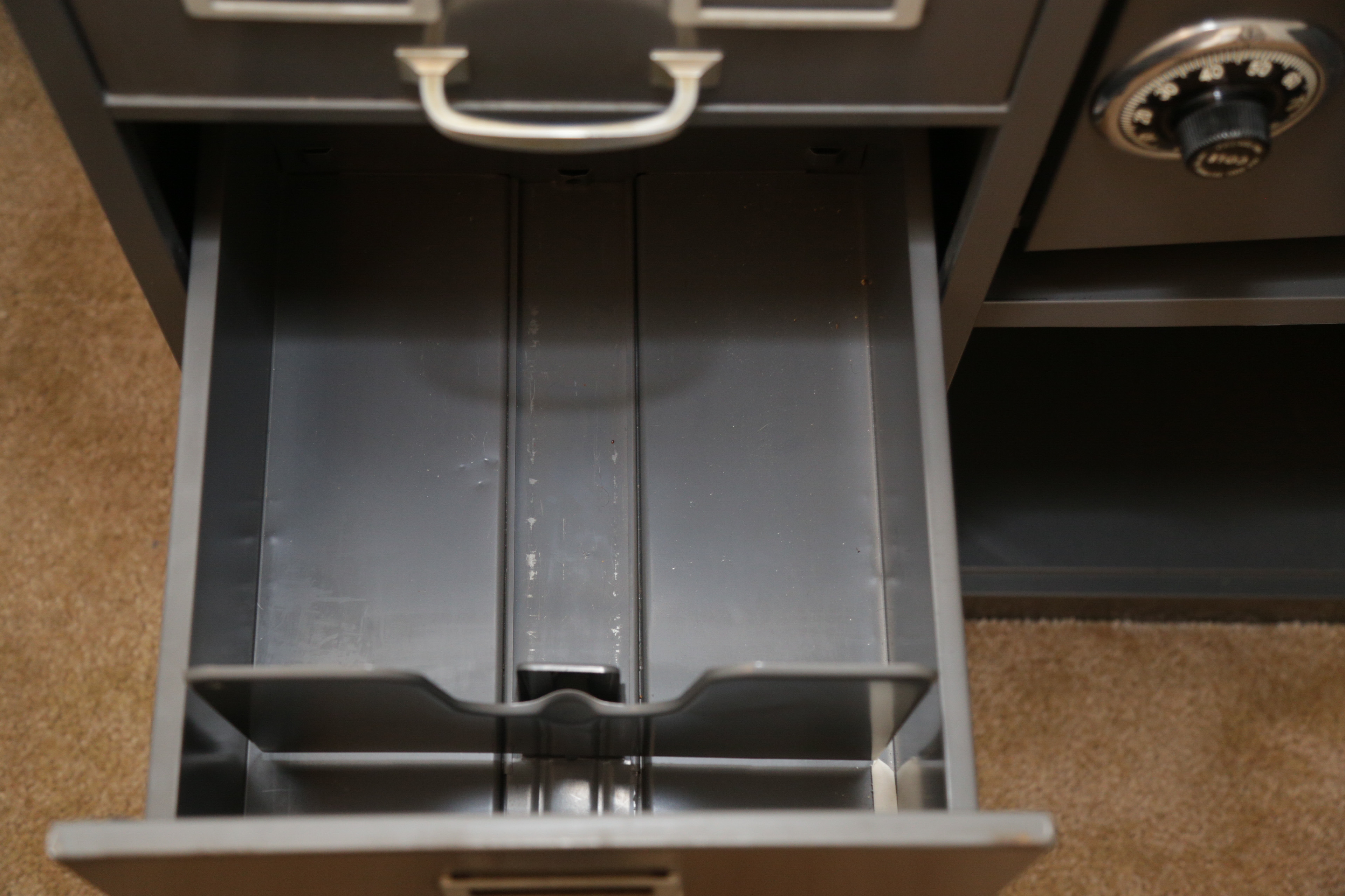 Cole-Steel Metal Filing Cabinet with Safe