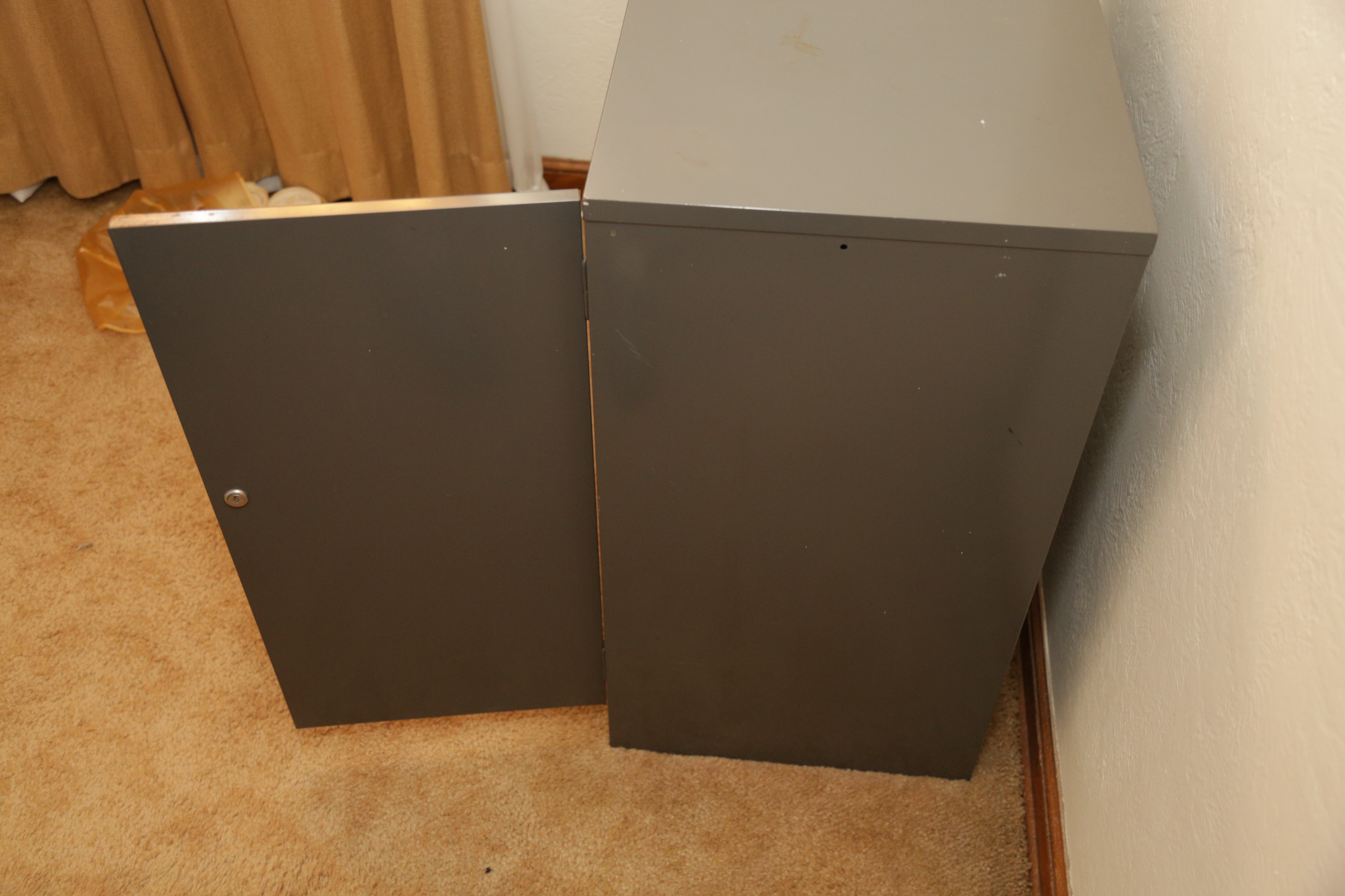 Cole-Steel Metal Filing Cabinet with Safe