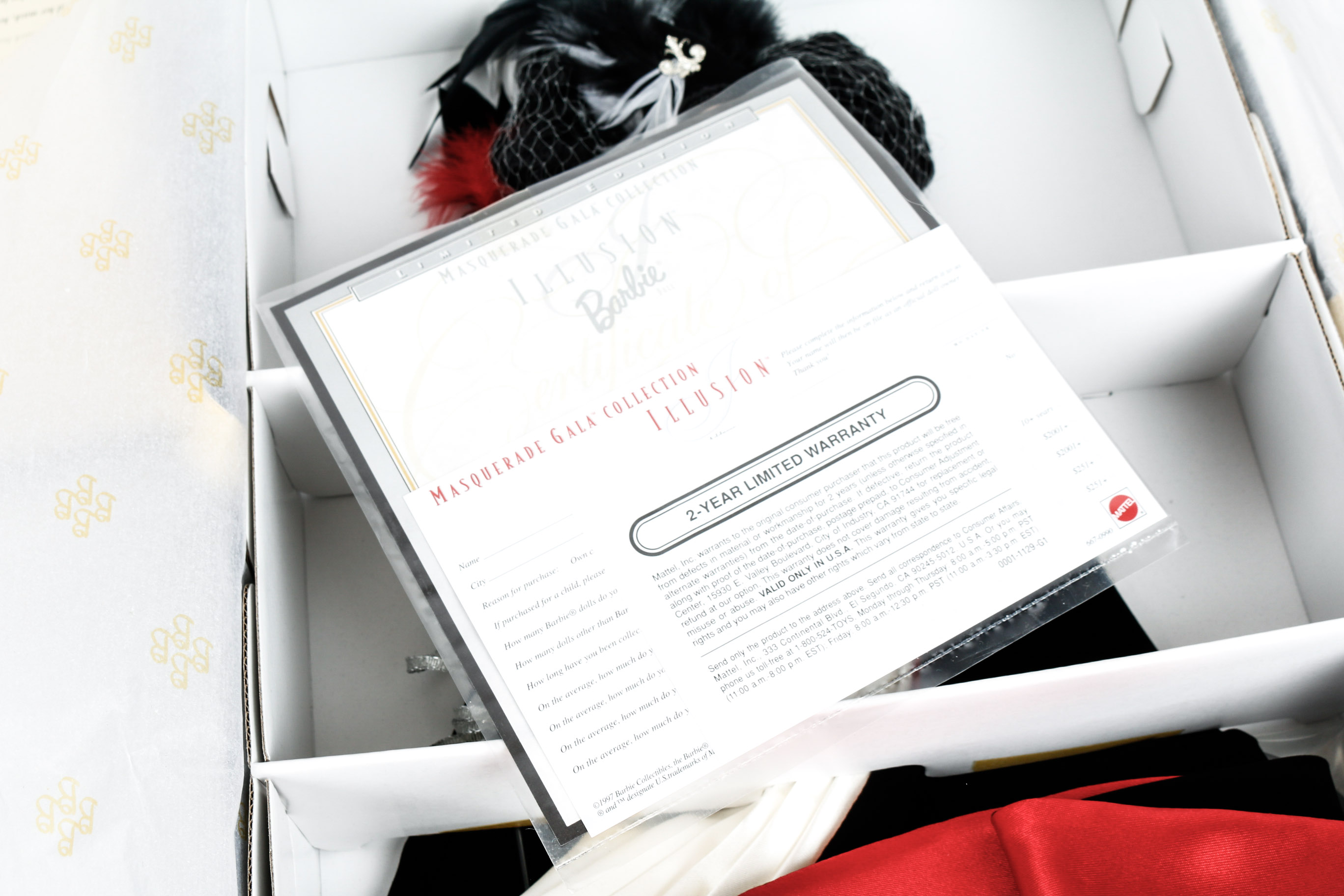 1997 Mattel Masquerade Gala Collection Illusion Barbie