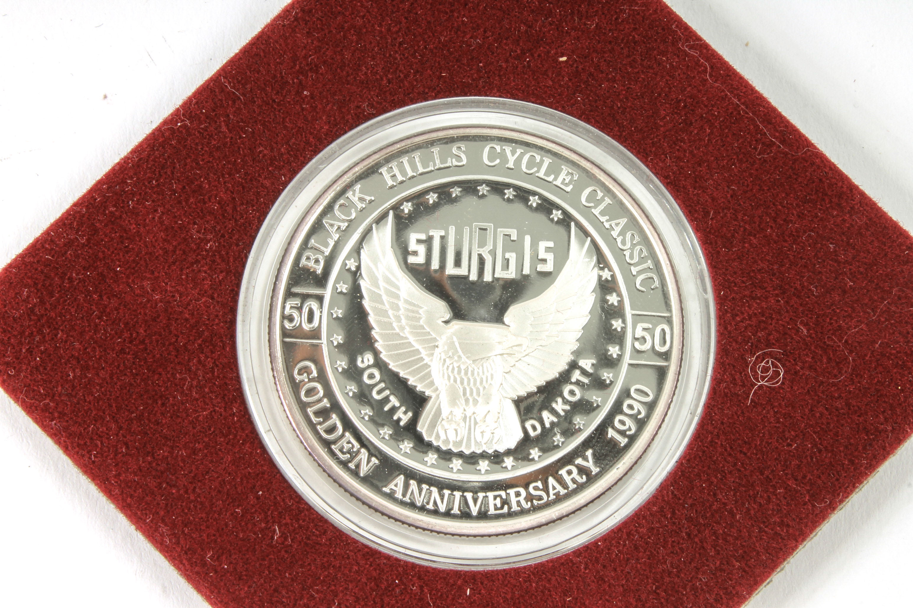 Fine Silver Sturgis 50th Anniversary Medallion