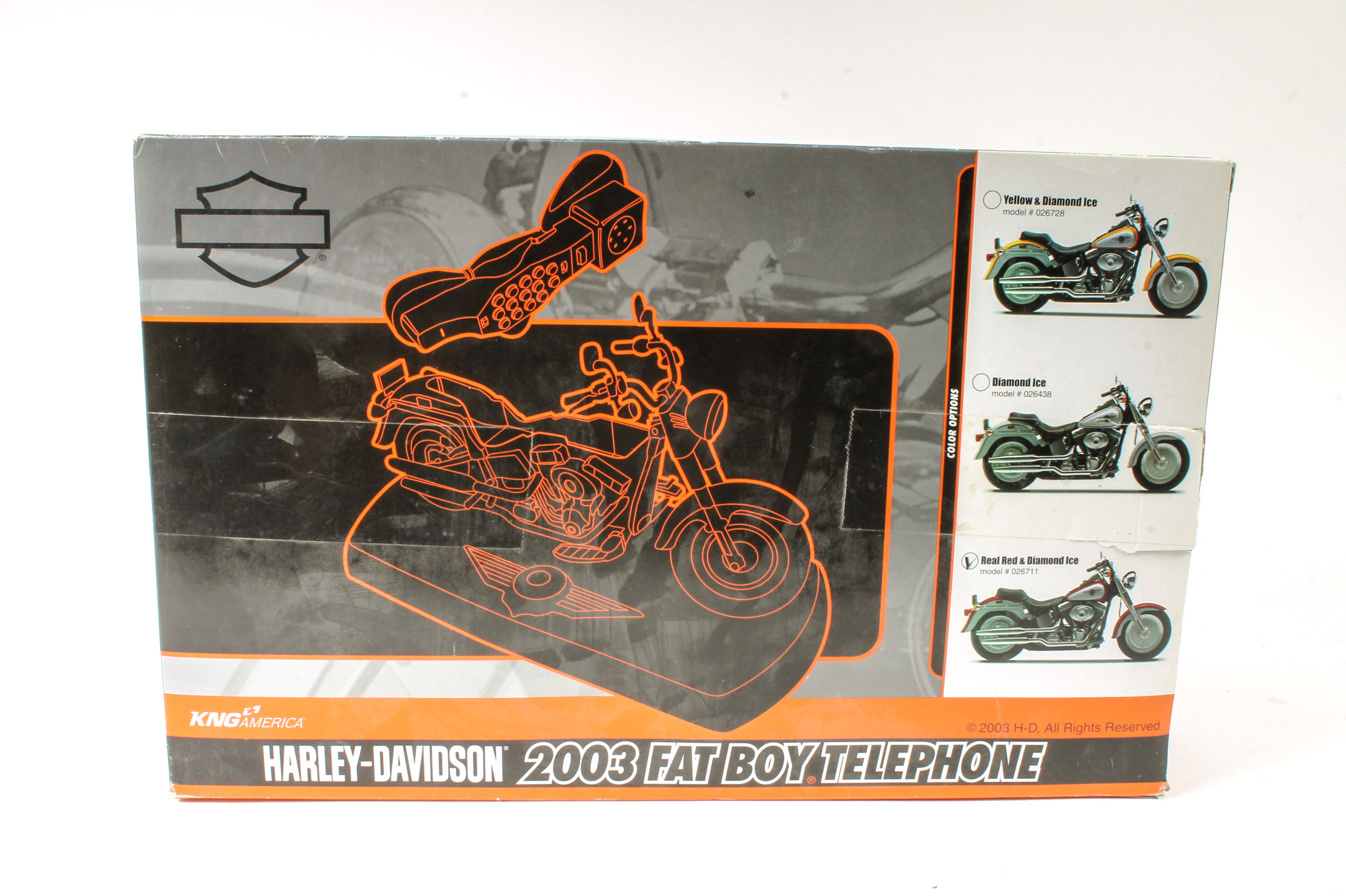 Harley-Davidson Lamp and Telephone
