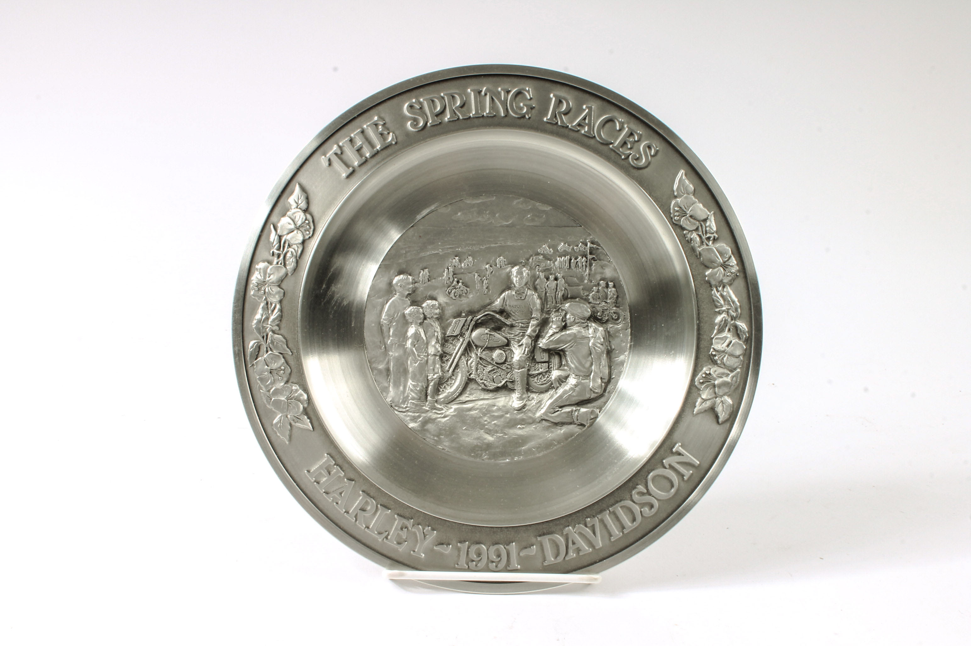 Pewter Harley-Davidson Four Seasons Plates