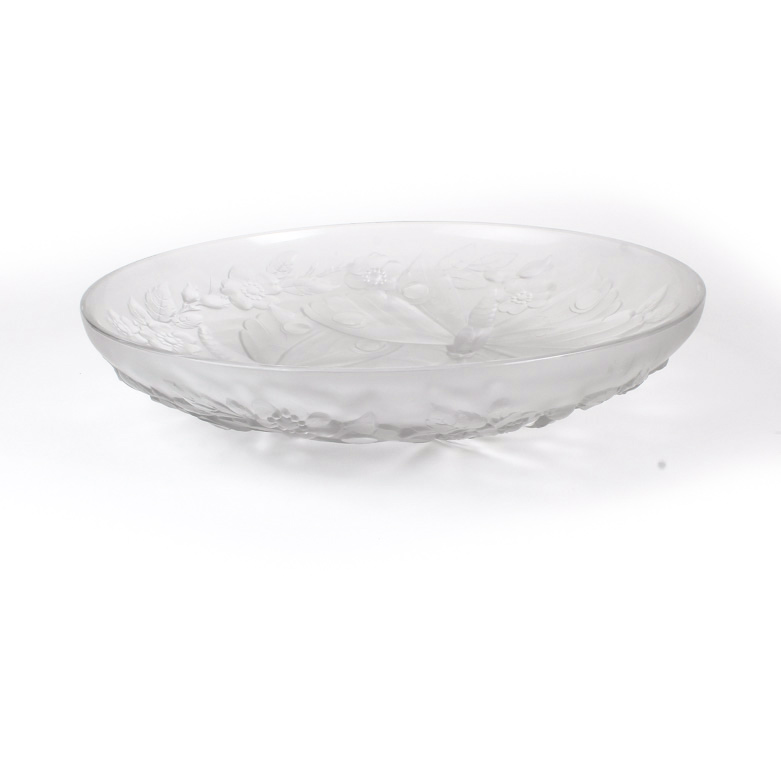 Vintage Verlys Pressed Glass Bowl