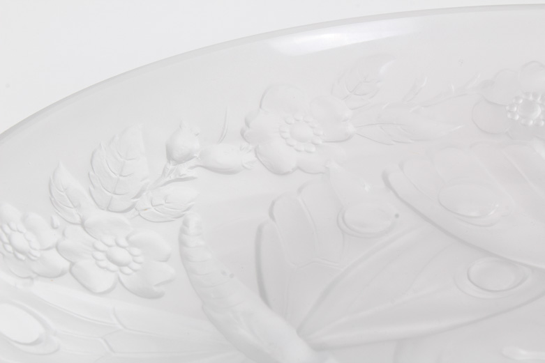 Vintage Verlys Pressed Glass Bowl