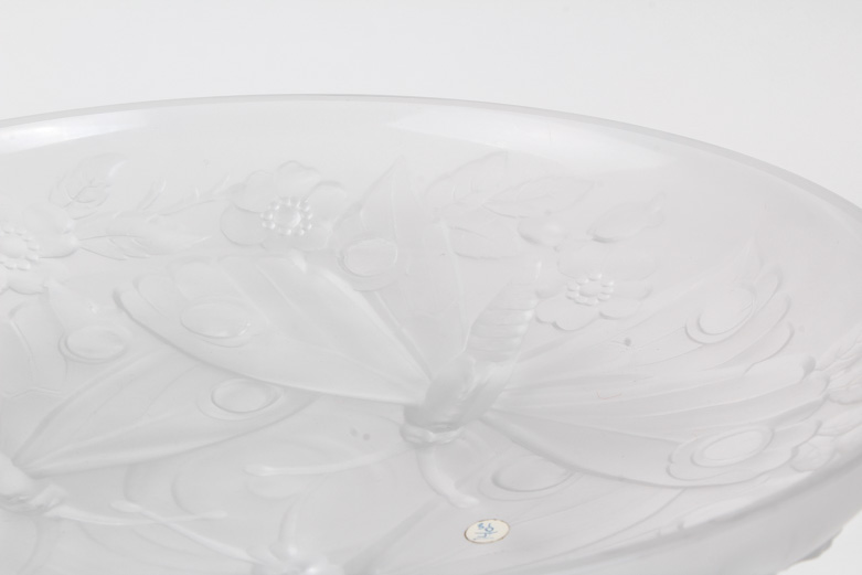 Vintage Verlys Pressed Glass Bowl