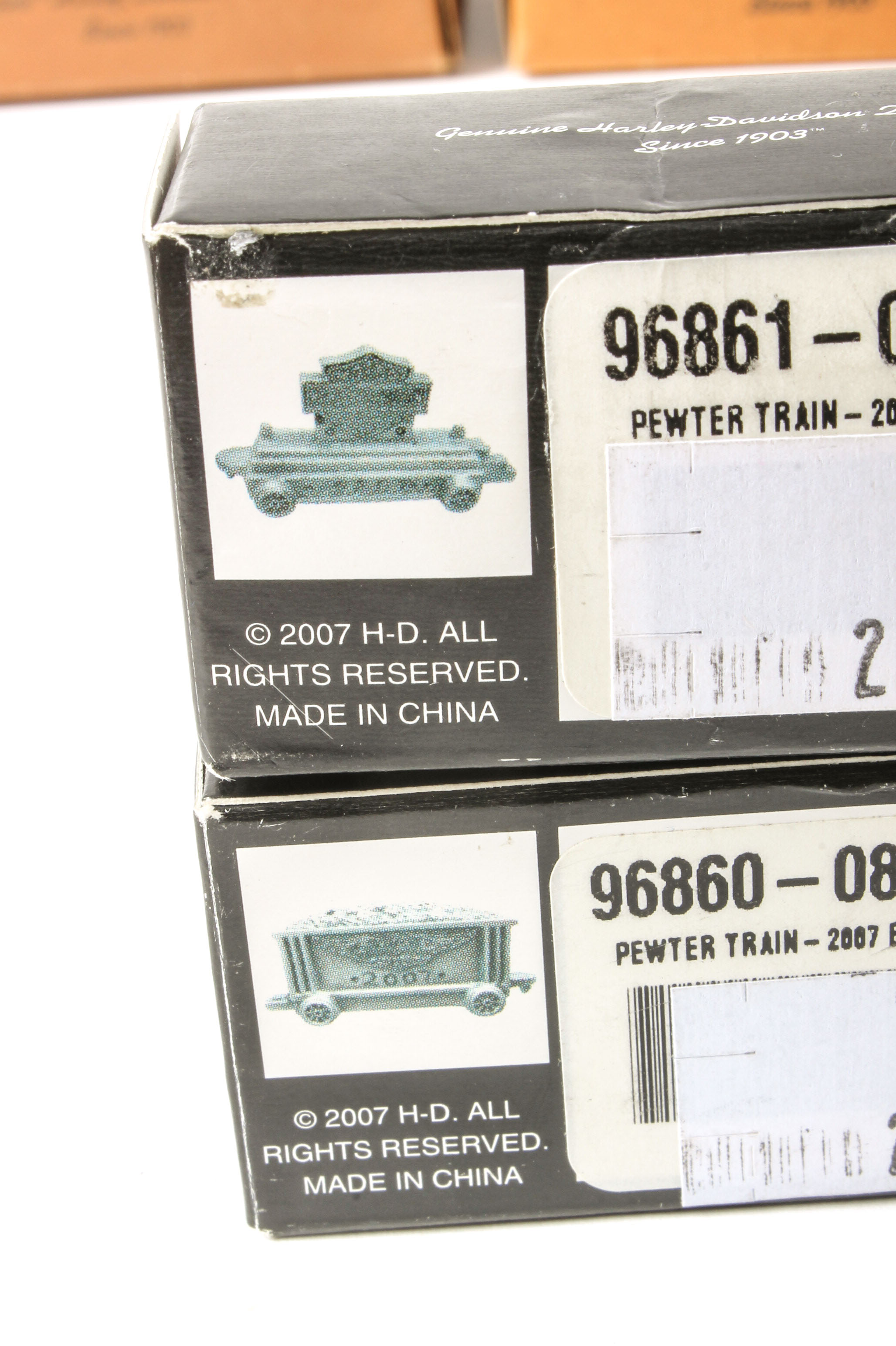 Harley-Davidson Pewter Train Miniatures