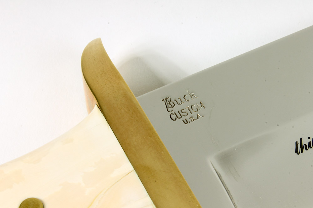 Harley-Davidson 85th Anniversary Knife with Mastodon Ivory Handle by Buck Knives