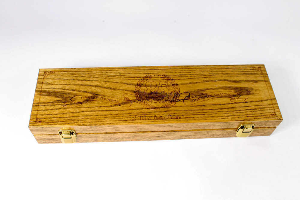 Harley-Davidson 85th Anniversary Knife with Mastodon Ivory Handle by Buck Knives