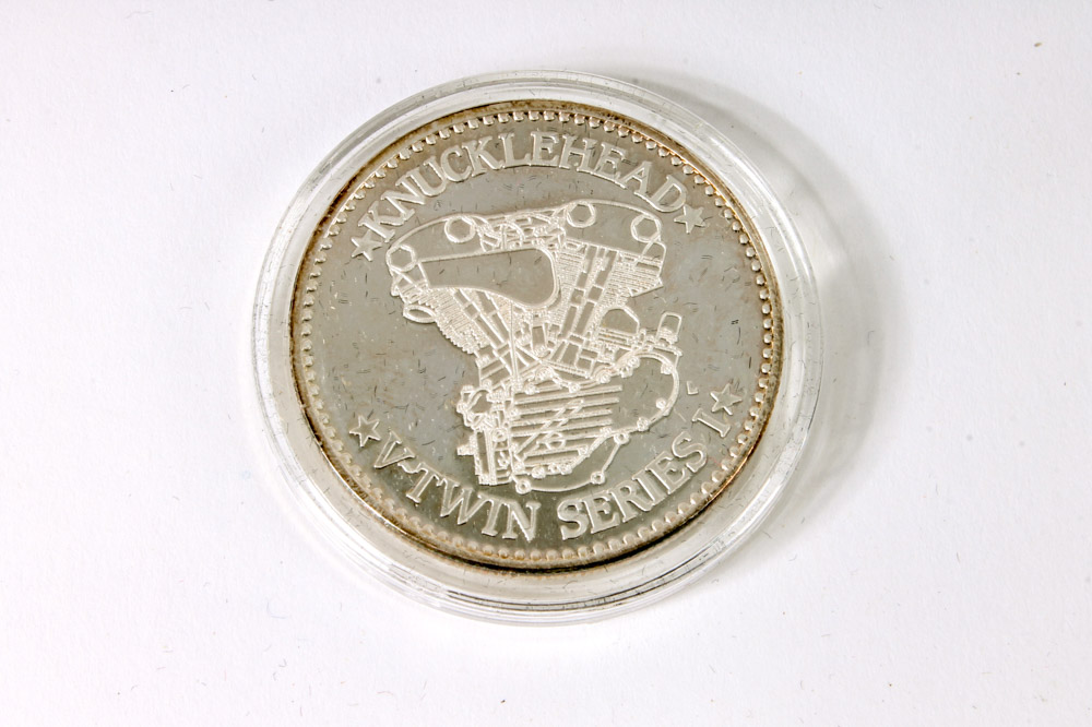 .999 Silver Harley-Davidson Commemorative V-Twin Motor Medallions