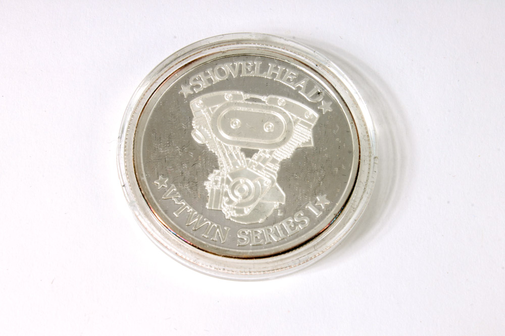 .999 Silver Harley-Davidson Commemorative V-Twin Motor Medallions