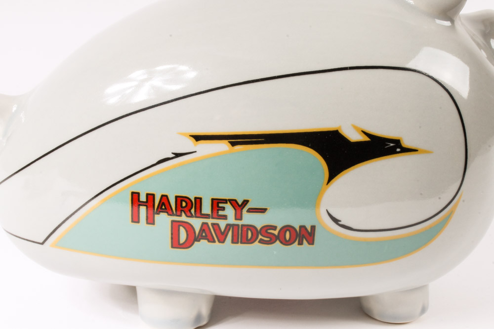 Vintage Harley-Davidson Piggy Bank