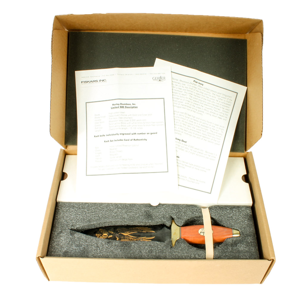 Harley-Davidson 90th Anniversary Bowie Knife by Gerber