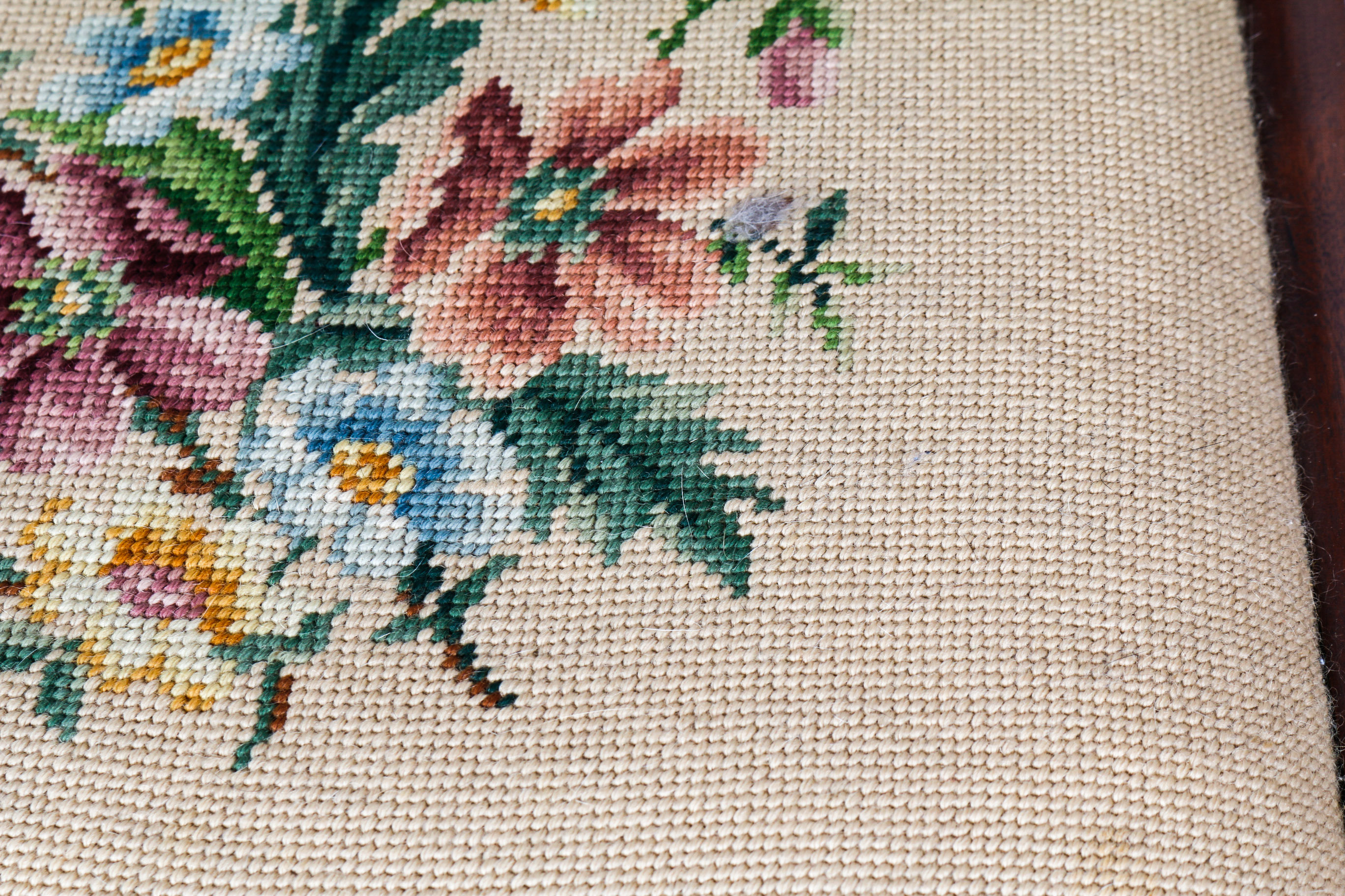 Six Duncan Phyfe Needlepoint Side Chairs by Tell City Chair Company