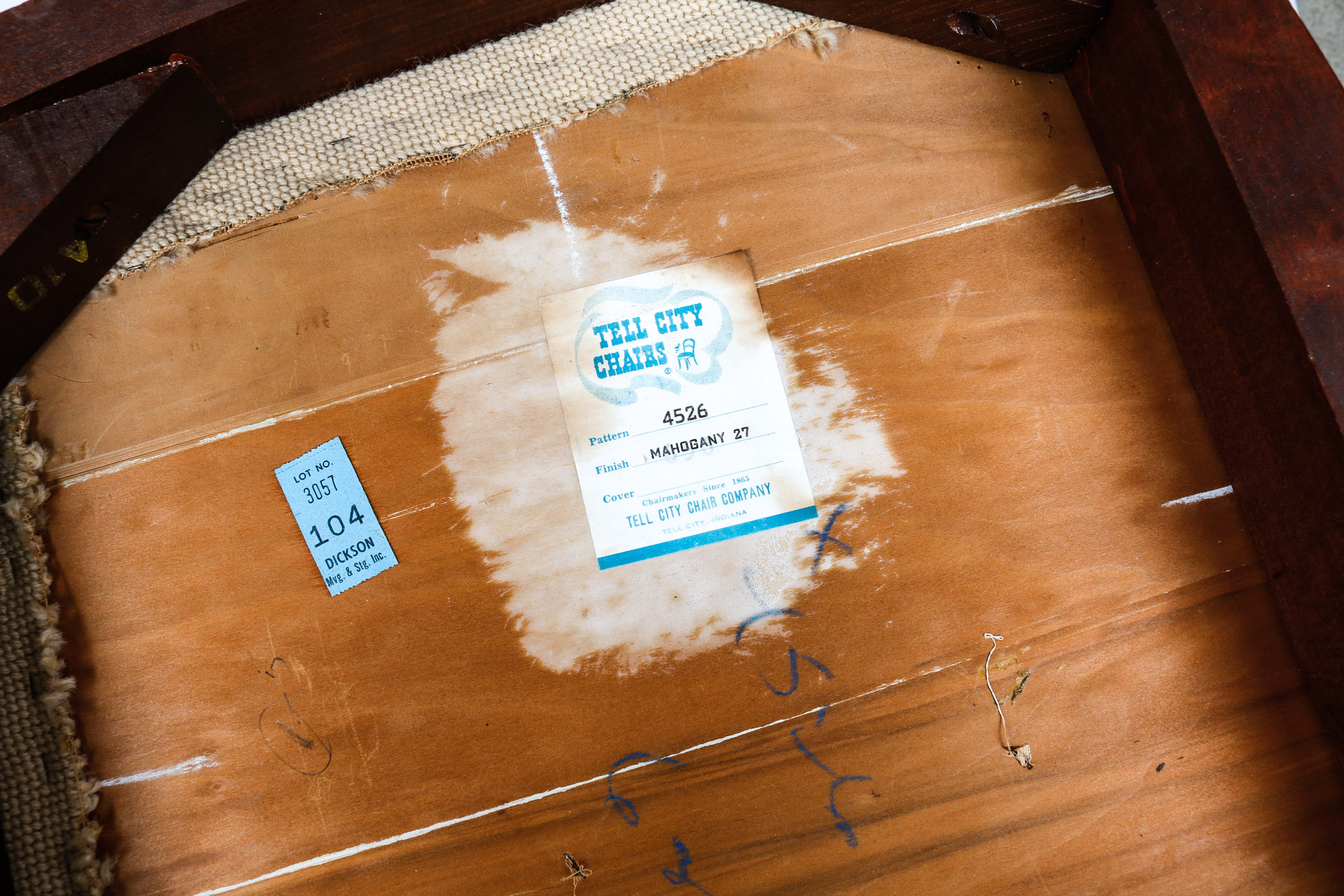 Six Duncan Phyfe Needlepoint Side Chairs by Tell City Chair Company