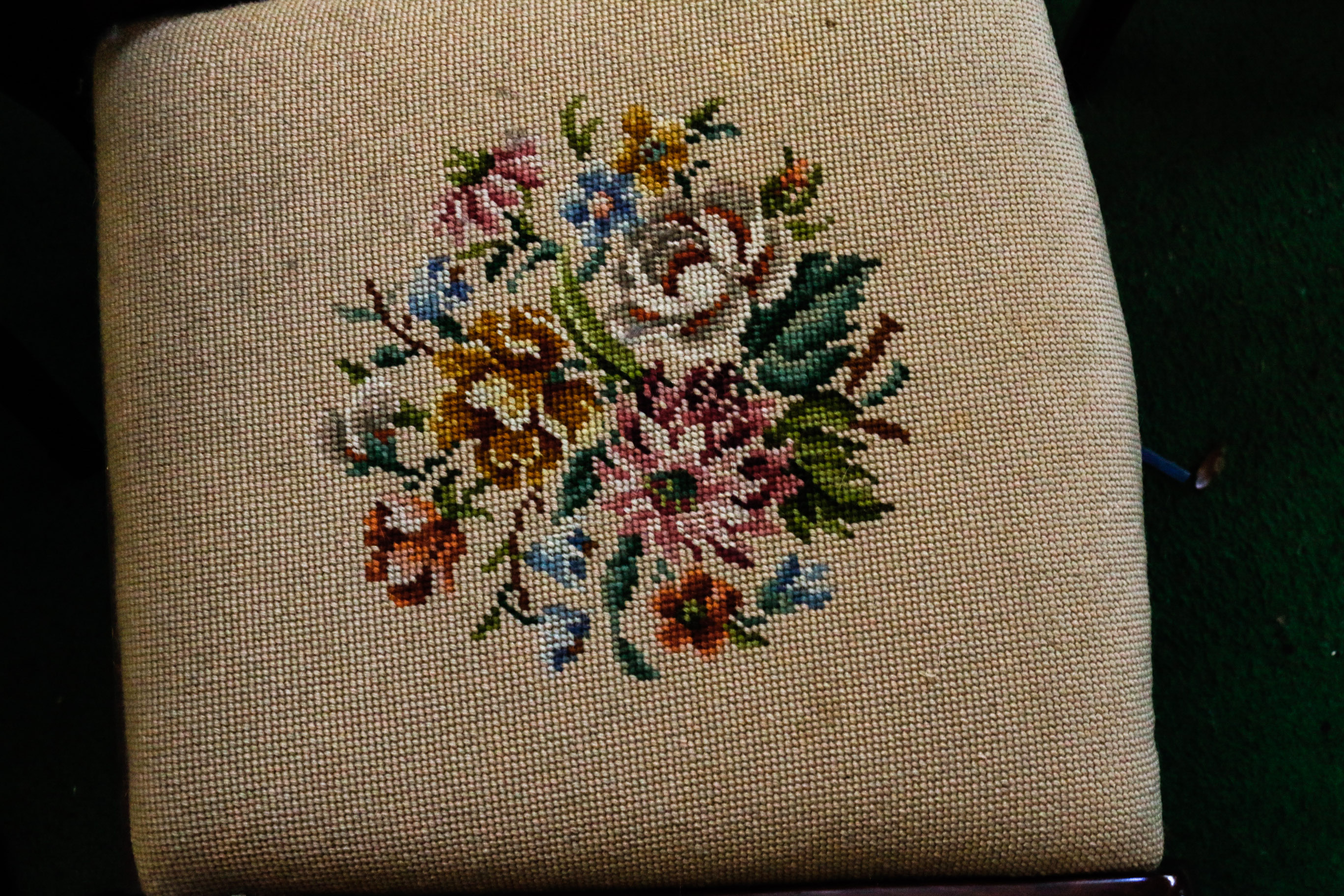 Six Duncan Phyfe Needlepoint Side Chairs by Tell City Chair Company