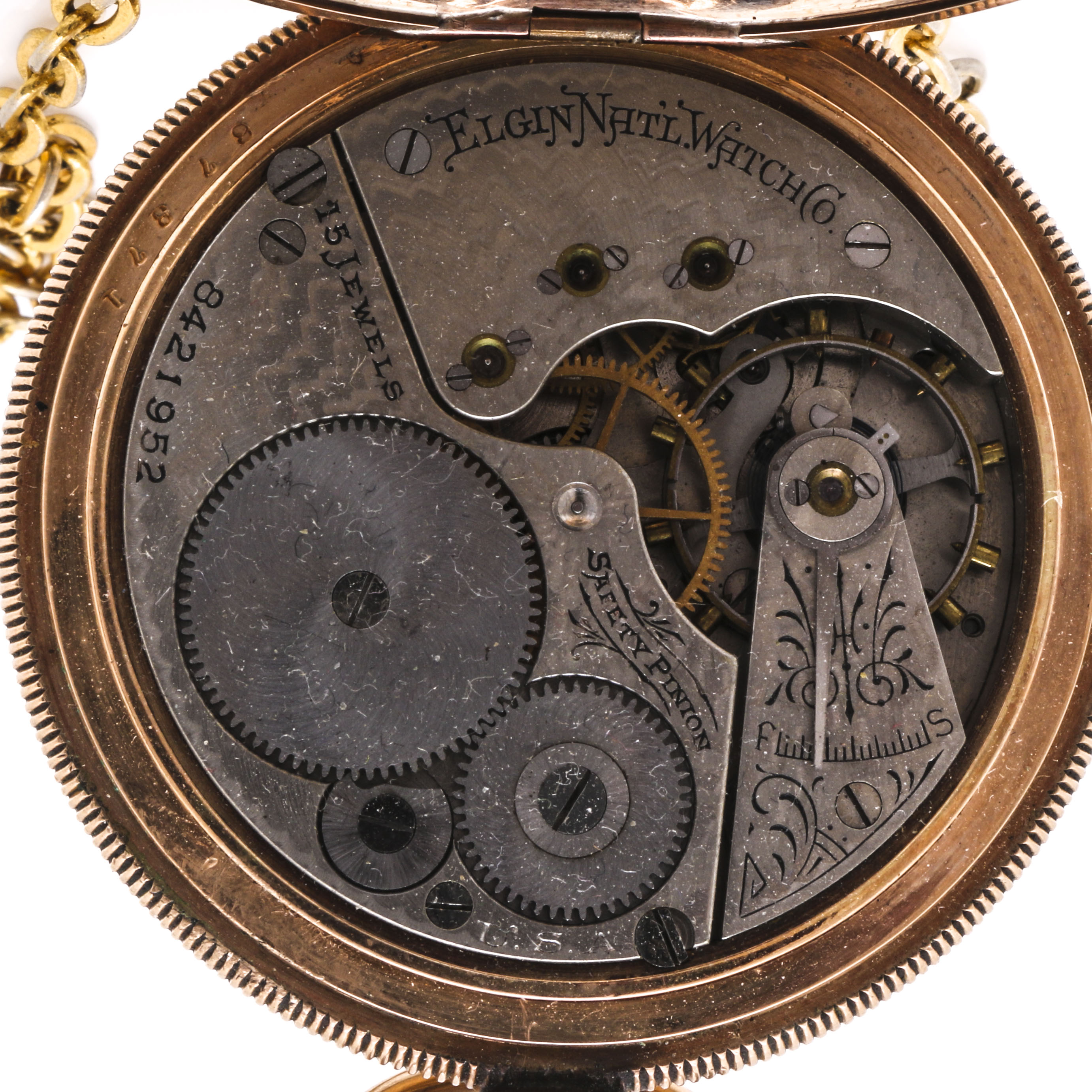 Eglin Gold Filled Personalized Pocket Watch