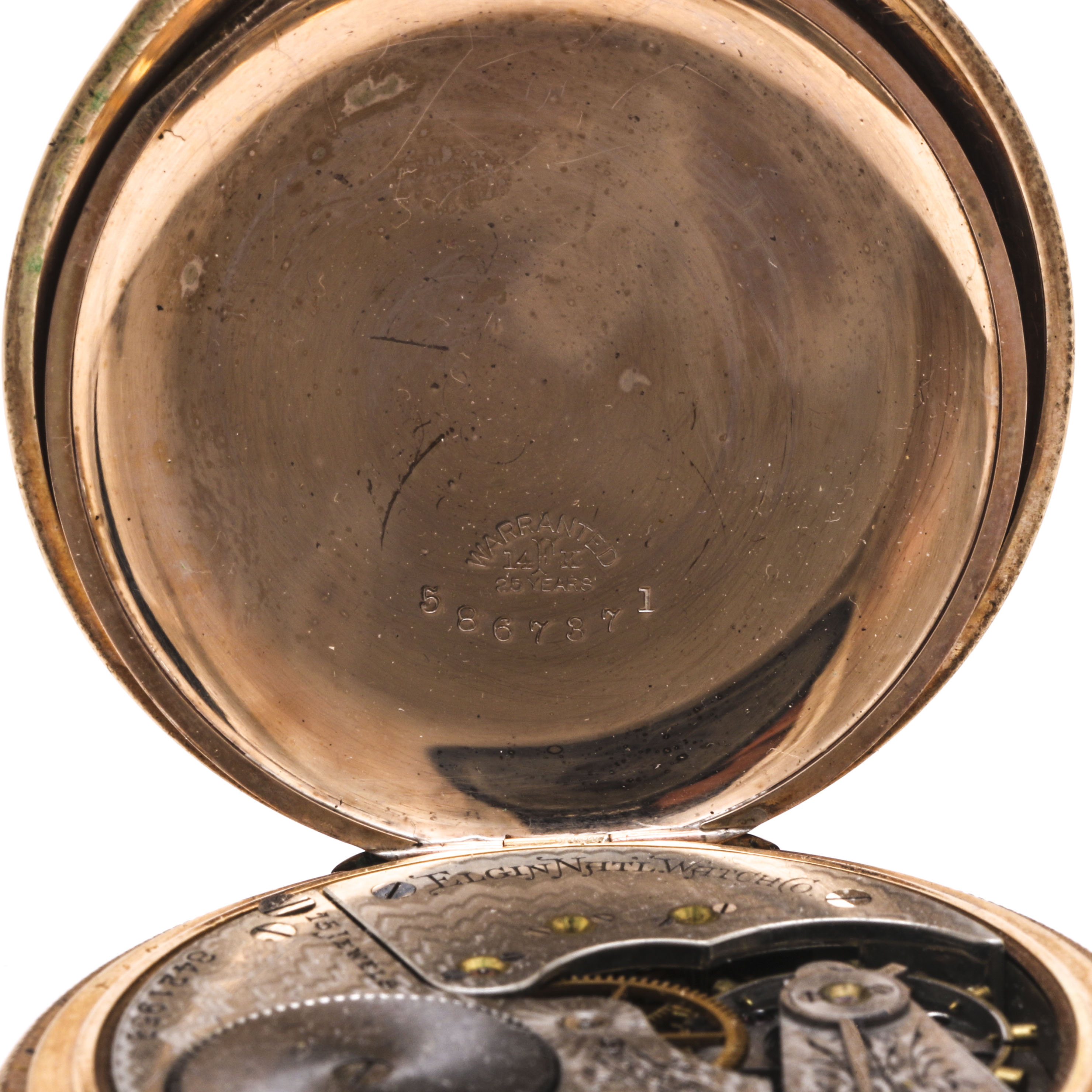 Eglin Gold Filled Personalized Pocket Watch