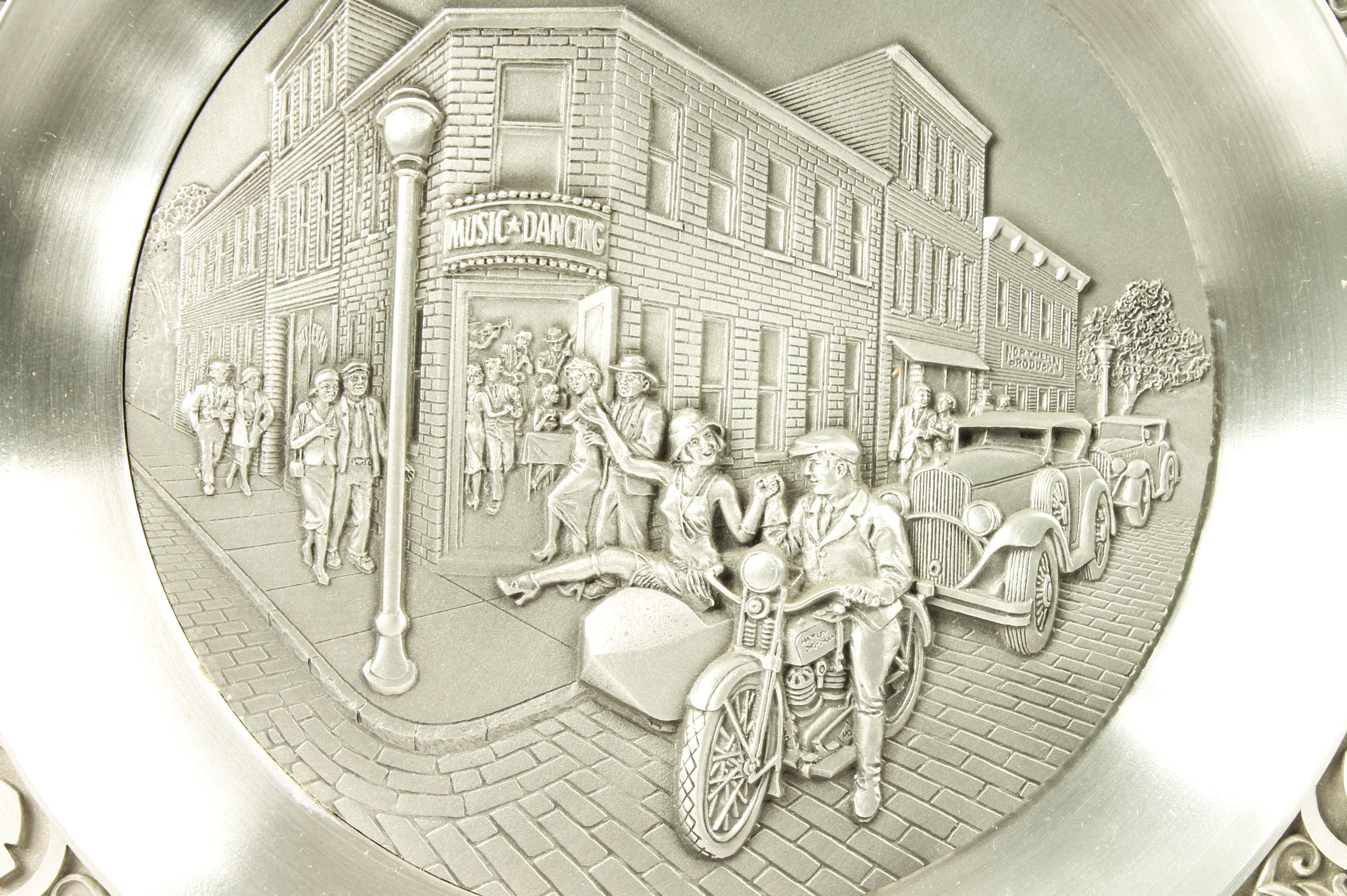 Assortment of Harley-Davidson Pewter Plates