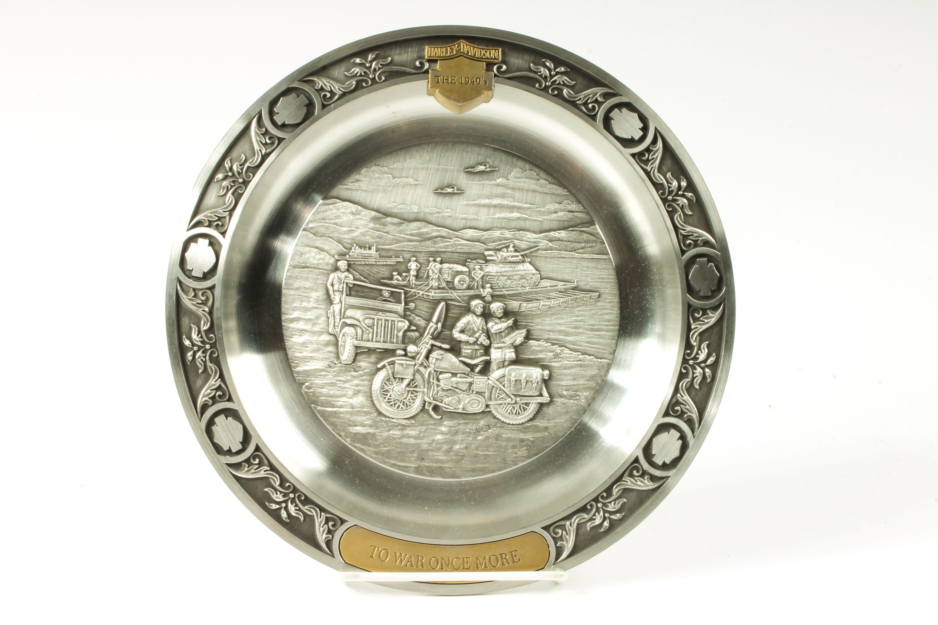 Assortment of Harley-Davidson Pewter Plates