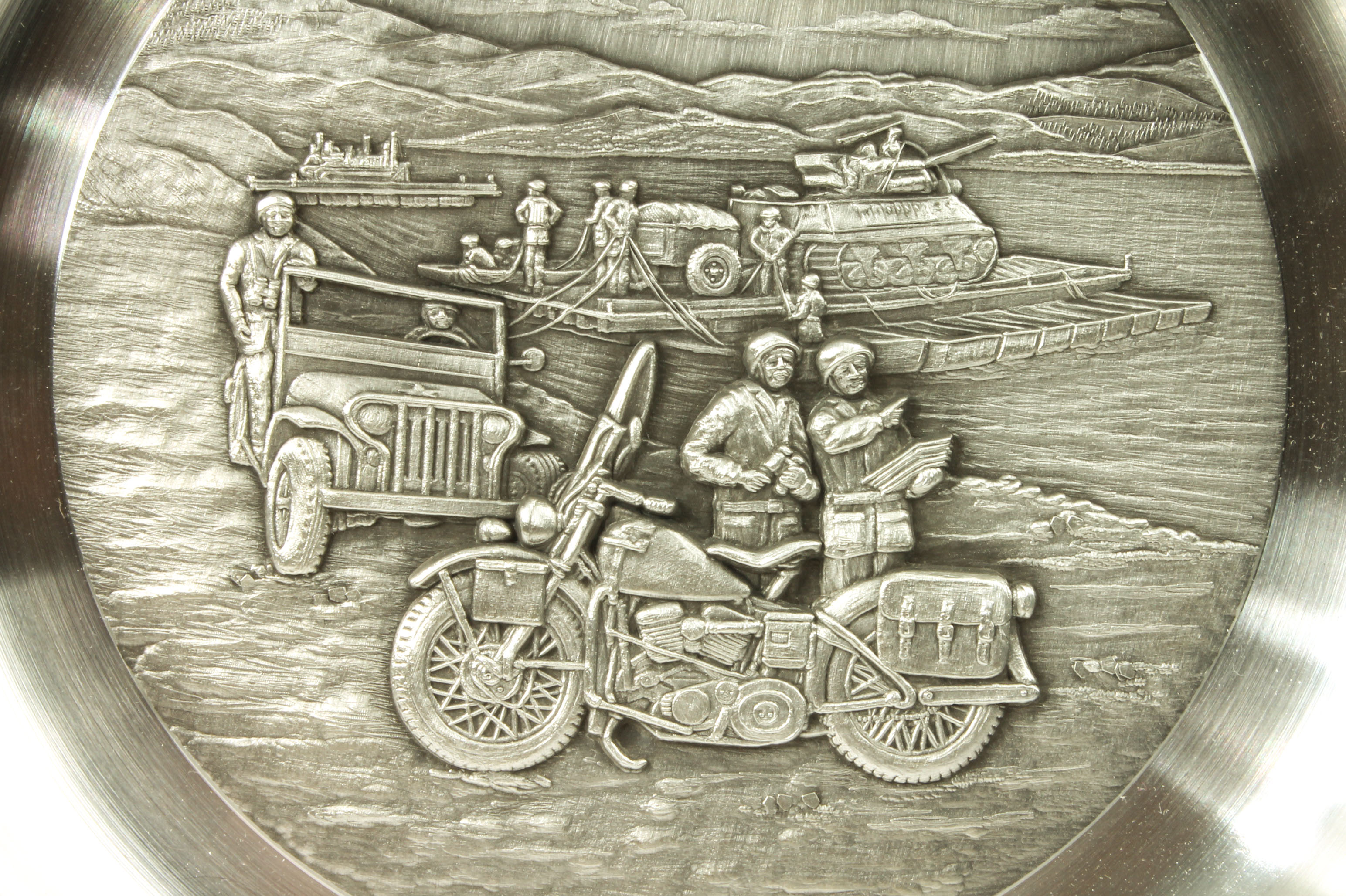 Assortment of Harley-Davidson Pewter Plates