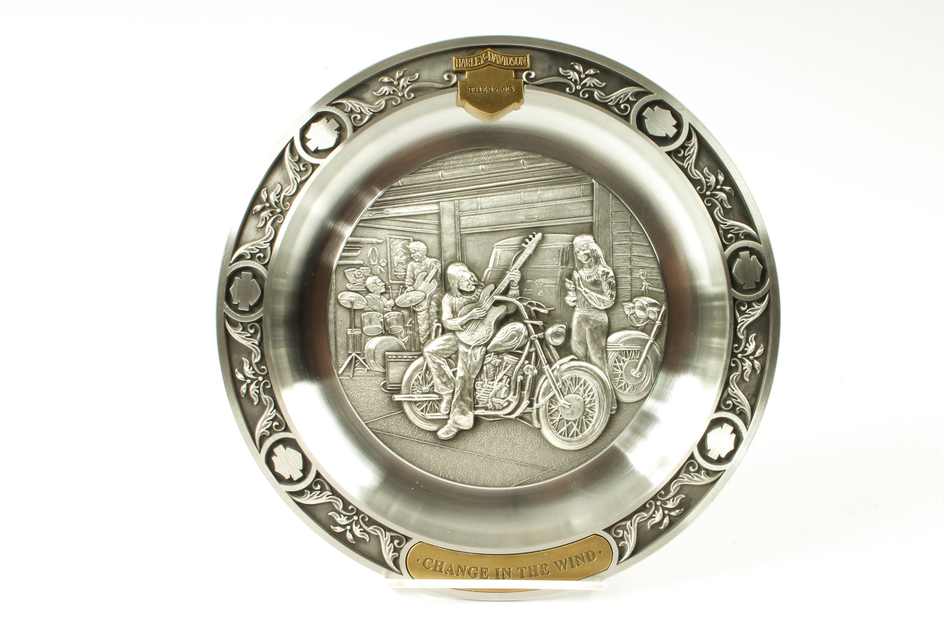 Assortment of Harley-Davidson Pewter Plates