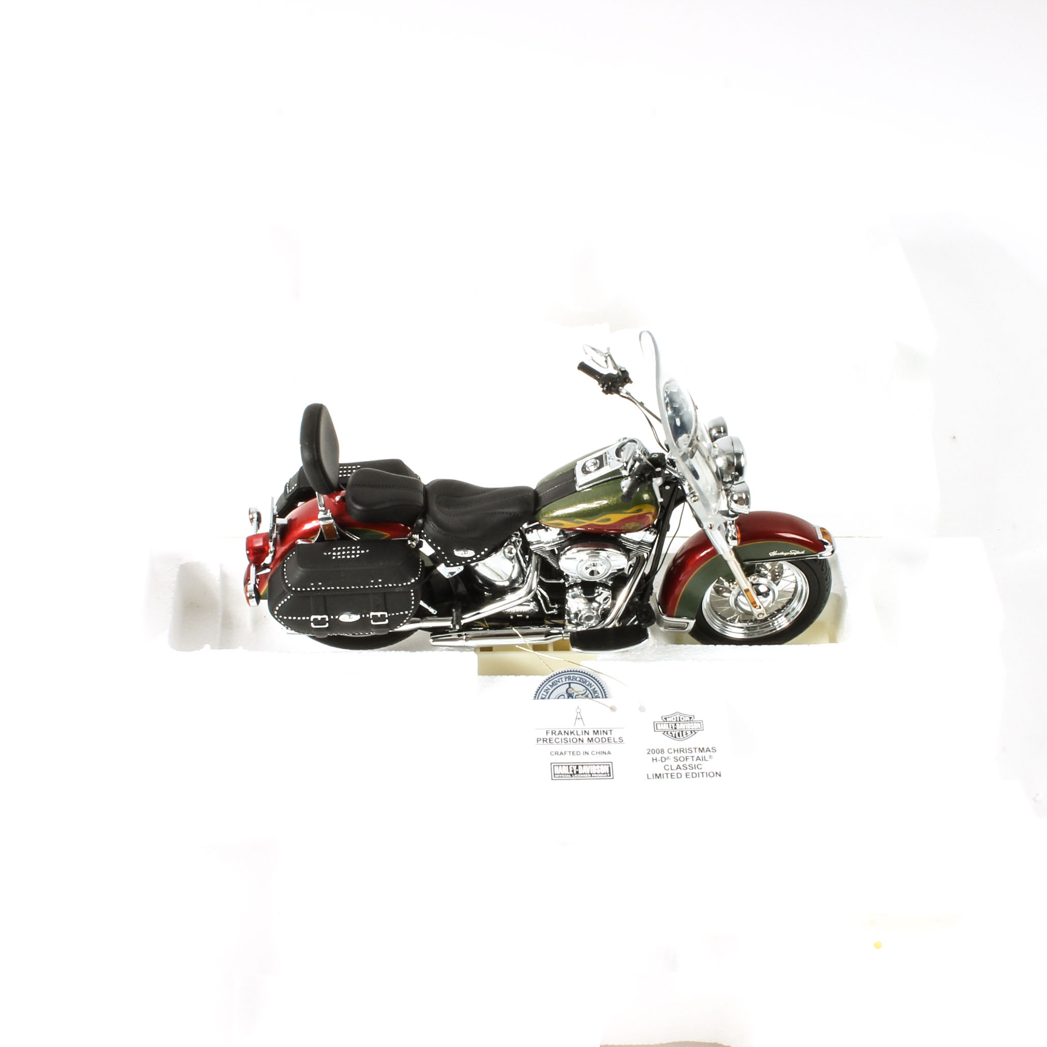 Franklin Mint Harley-Davidson Christmas Edition Model Motorcycle