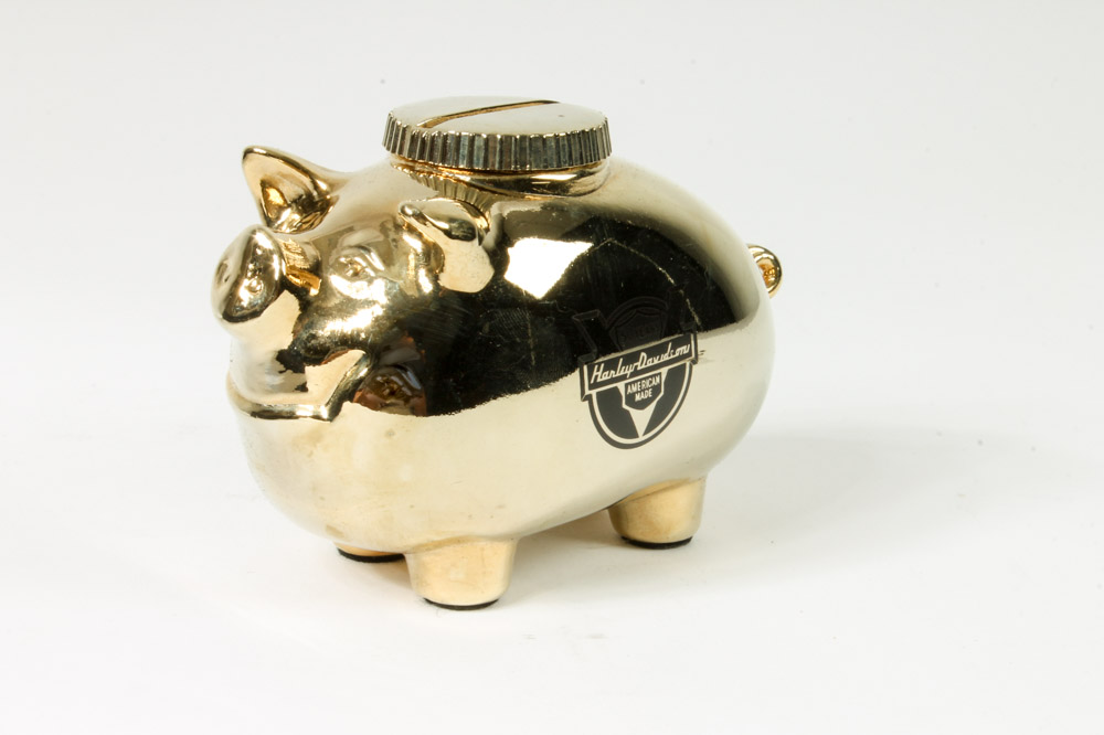 Pair of Harley-Davidson Commemorative Piggy Banks