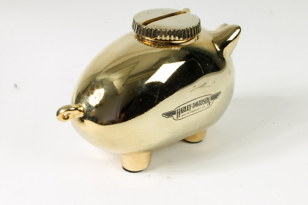 Pair of Harley-Davidson Commemorative Piggy Banks